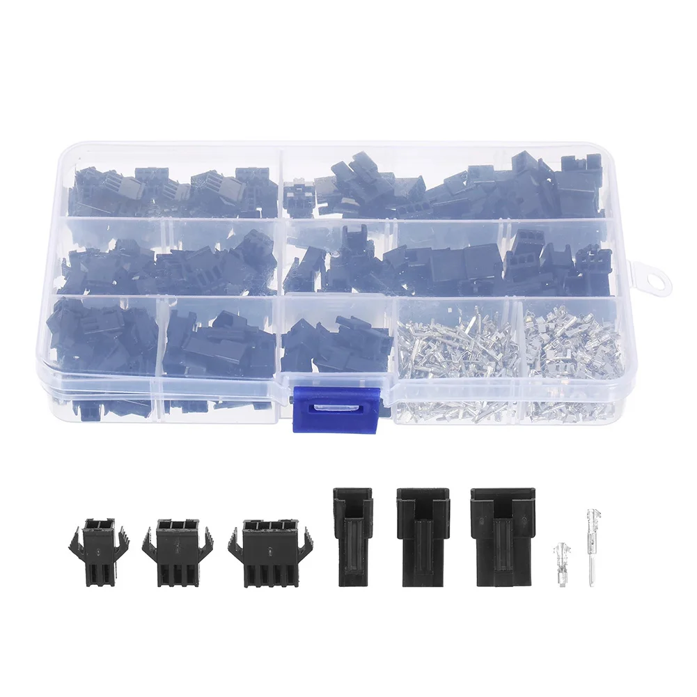 

480PCS Dupont Wire Terminal Connector SM 2.54mm Pitch SM2.54 Kits Female Male Header Connectors Adaptor 2 3 4 Pin In Box