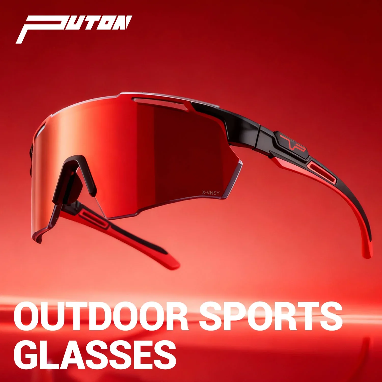 

PUTON Photochromic Cycling Glasses Outdoor Running Sunglasses Men Women MTB Road Bike Glasses Fashion Hiking Drive Sunglasses