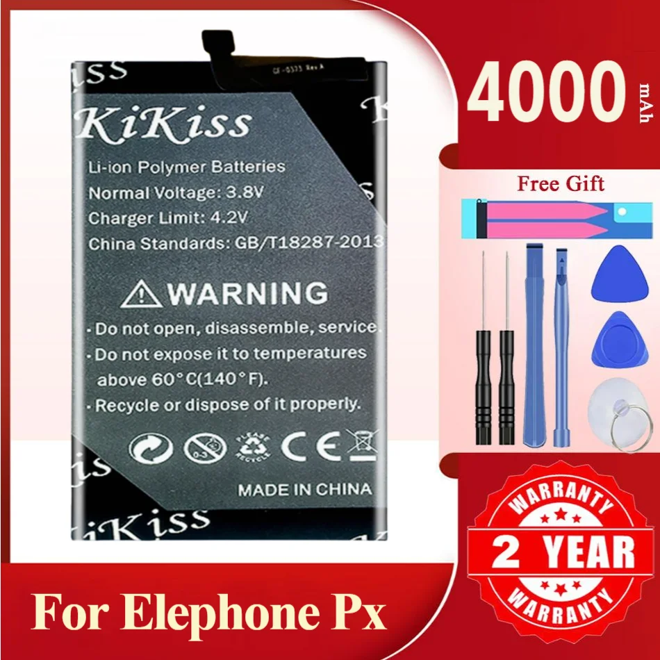KiKiss Battery For elephone PX,PX,4000mAh