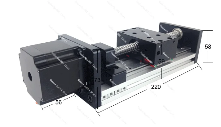 100MM -600MM Effective Travel SFU1204 1605 1610 Ballscrew 12 16mm Linear Guide Motion Module Rail Table CNC 3D Printer Part GX80