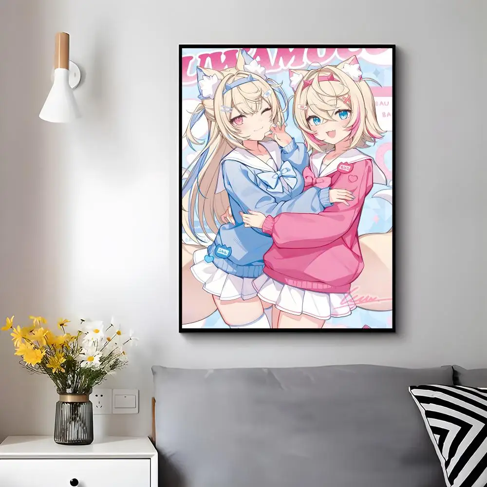 Virtual Idol F-fuwamoco Poster Trendy Aesthetic Wall Decor for Dorm & Bedroom
