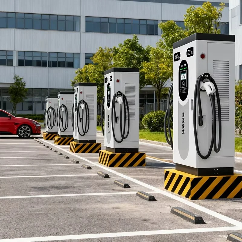 40KW DC EV Charger Single  Floor Standing EV Charging Pile for Public Use