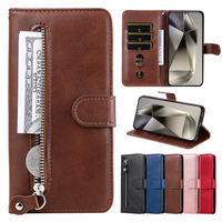 Magnetic Wallet Flip Cover For Motorola MOTO G15 Power G05 G55 G35 G75 G85 G05 5G G24 Leather Case Zipper Bags Protective Coque