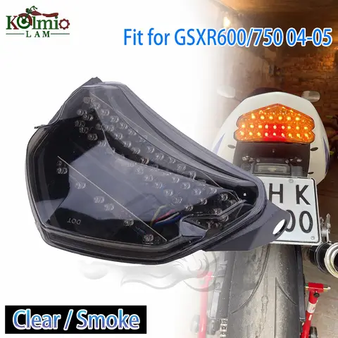 스즈키 2004 – 2005 GSXR600 GSXR750 오토바이 LED 브레이크 턴 시그널 테일 라이트 GSXR 600 GSX-R 750 통합 미등 K4 K5