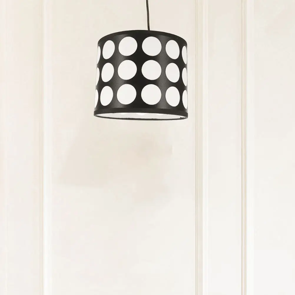 Round Lamp Shade Replacement Iron Frame Fabric Covered Floor Lamp Cover For Bedroom Living Room Modern Simple Decorative