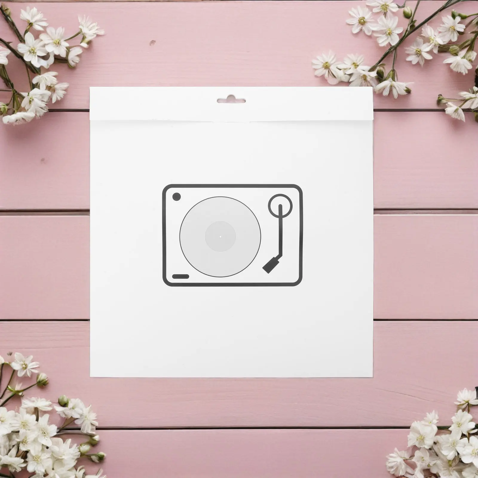 4Pcs 12 Inch Vinyl Record Paper Sleeves Disc Storage Bags Vinyl Protective Sleeves Paper Record Cover Pouch for