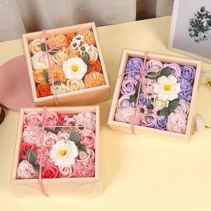 

Vntine's Day Gift Soap Flower Rose Soap Teacher Practical Gift for Girlfriend Festival Supplies Creative Gifts Soap Flower