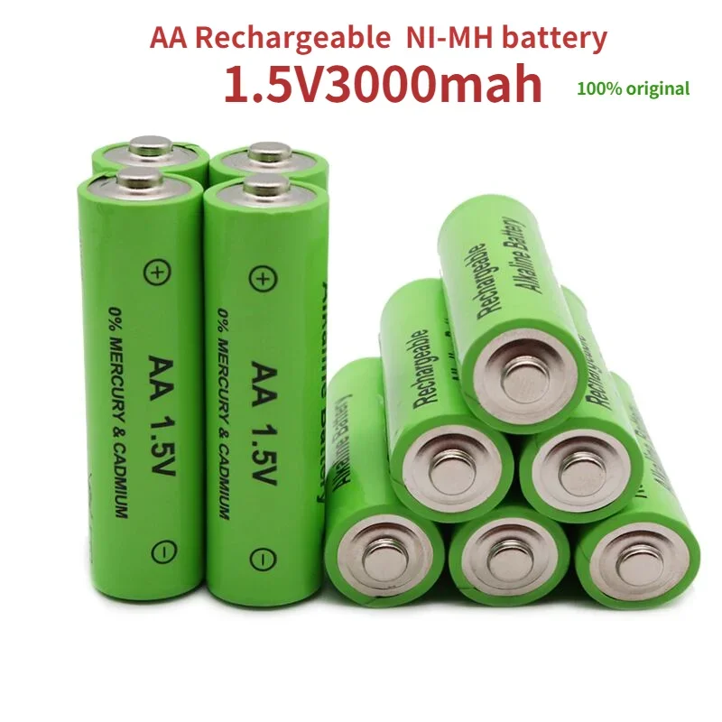 AA1.5V battery, 3000mAh,Alkaline technology lithium-ion 1.5V AA battery, clock, mouse, computer, toy, rechargeable battery