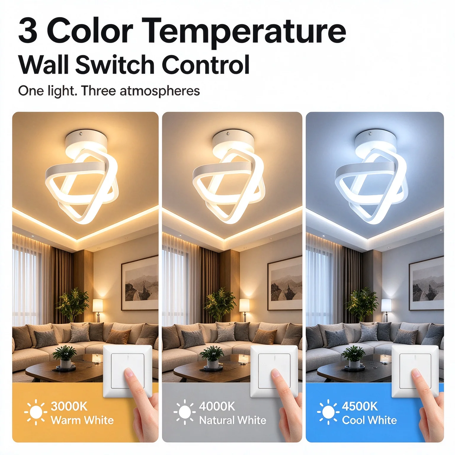 Hzralicth Modern Minimalist LED Strip Aisle Ceiling Lights for Living Room Balcony Entrance Home Decor Various Styles Available