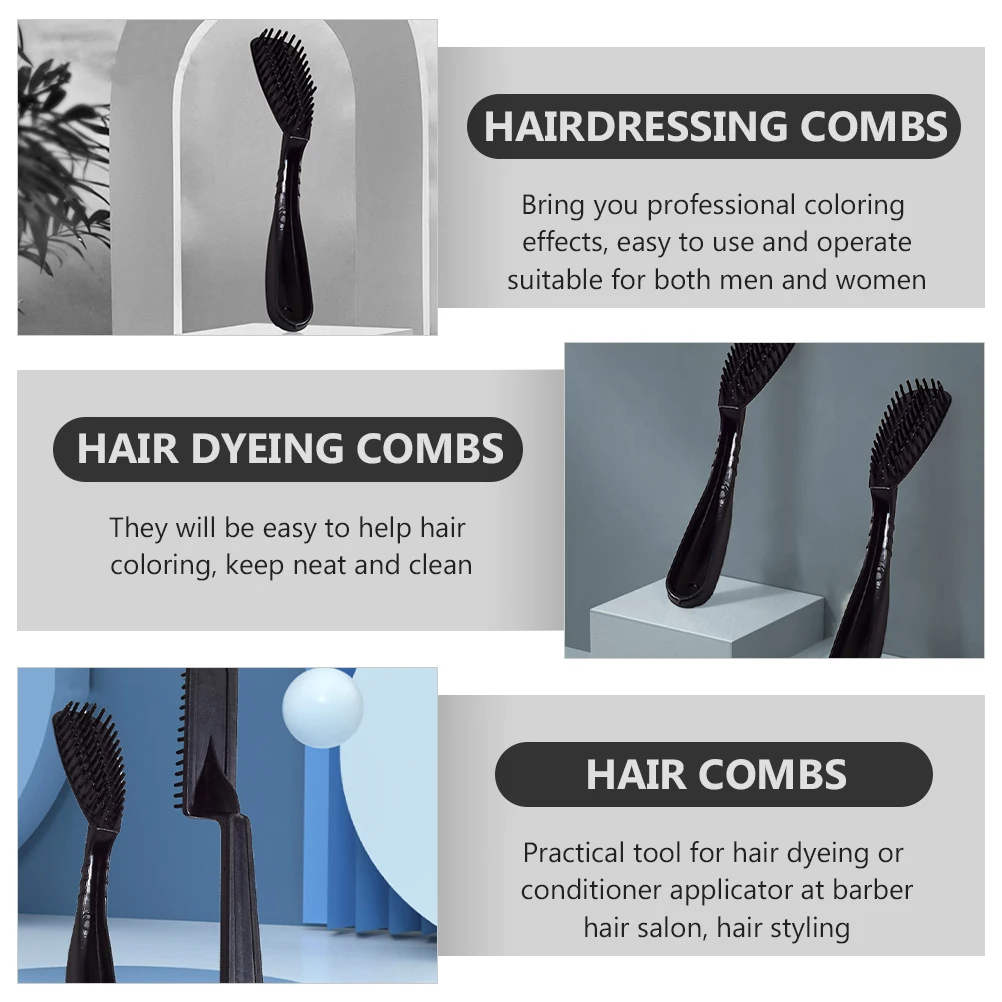 

20 Pcs Hair Comb Tinting Combs Brushes for Color Highlight Dye Coloring Tools Stylist Abs Bowl