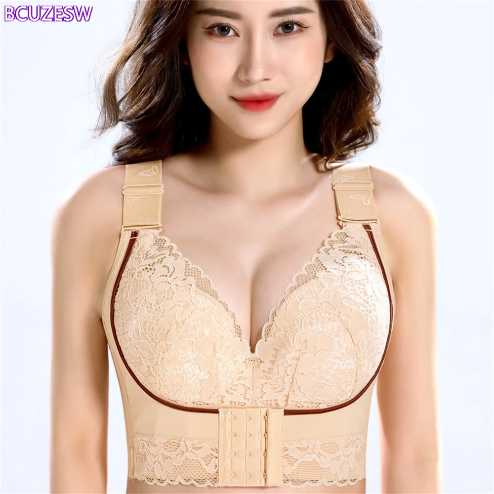 Plus SIZE Push Up Bra Wireless Women's Breathable and Comfortable Full Coverage Seamless Bra CDE Cup