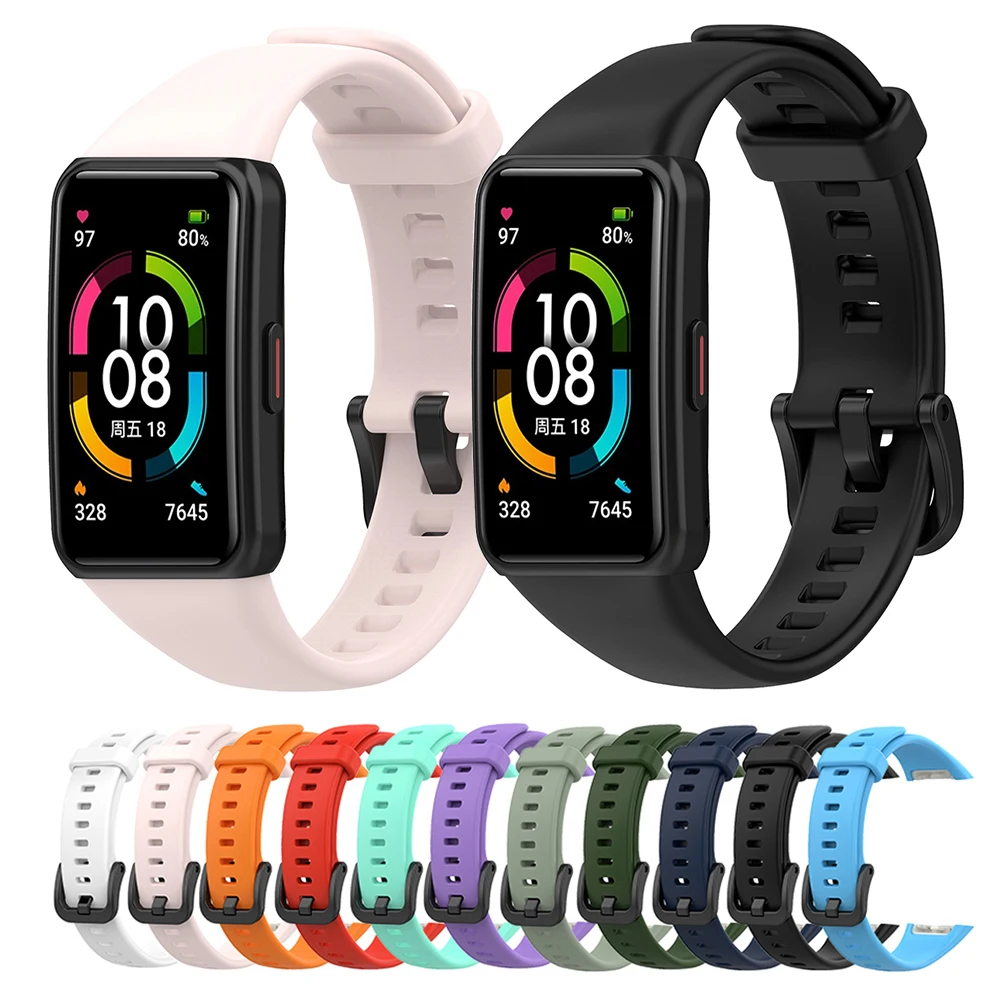 حزام سيليكون لسوار المعصم الذكي Huawei Band 6/Honor Band 7 6 #2