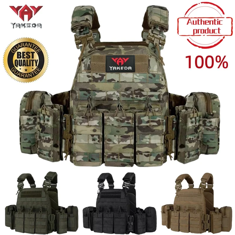 

Тренировочный жилет YAKEDA с быстрым снятием, съемными и расширяемыми элементами, удобный, дышащий, износостойкий и устойчивый к разрывам.