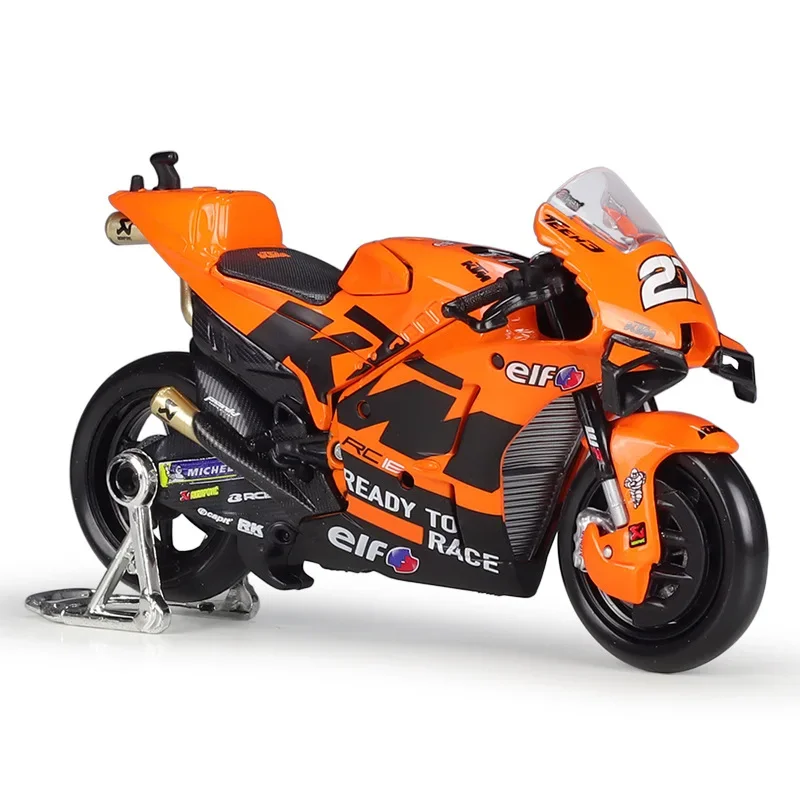 1:18 Red Bull 2021 KTM RC16 fabryczny Model wyścigowy silnik Koleksi Mobil Autobike Shork-absorber Mainan Off-Road Autocycle