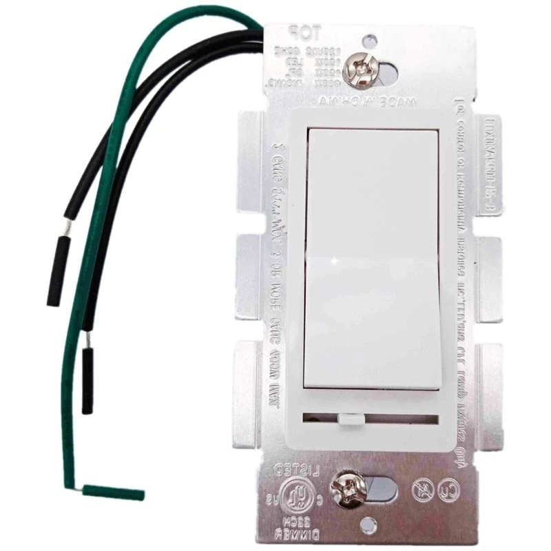 A69ERotary Dimming Switch/Dimmer, US Standard Electronics Fan-Speed Control, Slide/Rotate LED Lighting Dimmer(1PC)
