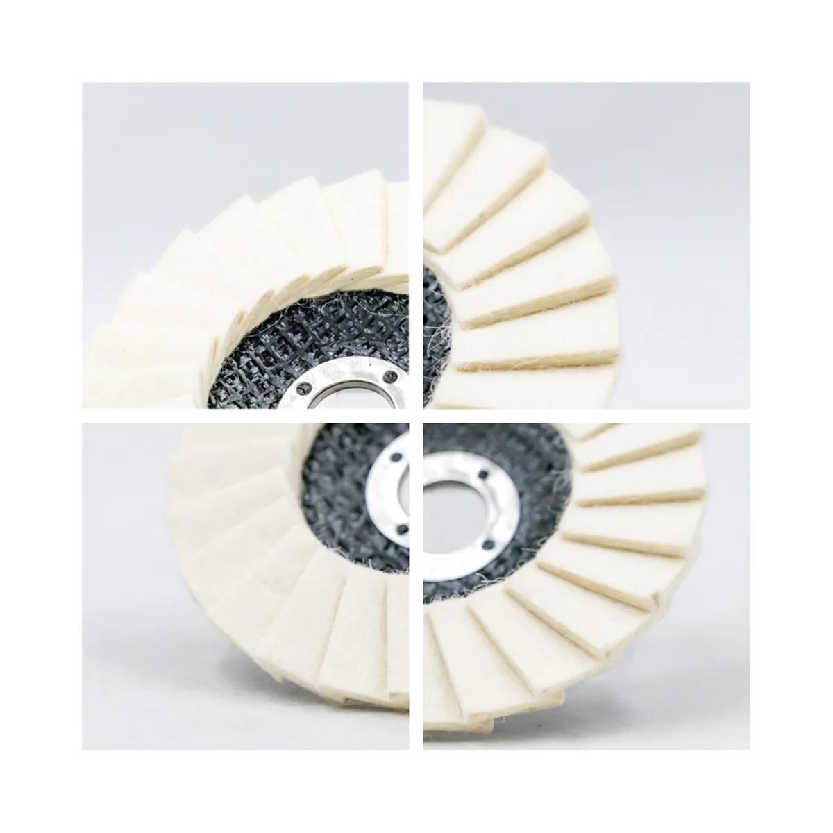 แผ่นขัดขนสัตว์เทียมขนาด4-1/2นิ้วสำหรับลูกหมูขัดโลหะแผ่นขัดล้อขัดล้อขัดขนสัตว์