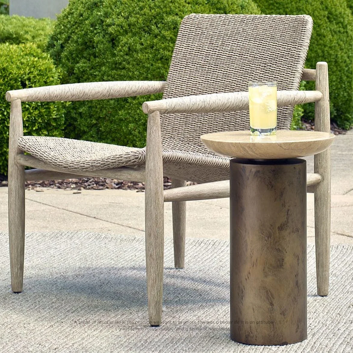#Customized Modern Home Furniture Luxury Stainless Steel Antique Bronze Travertine Round Side Coffee Table for Living Room