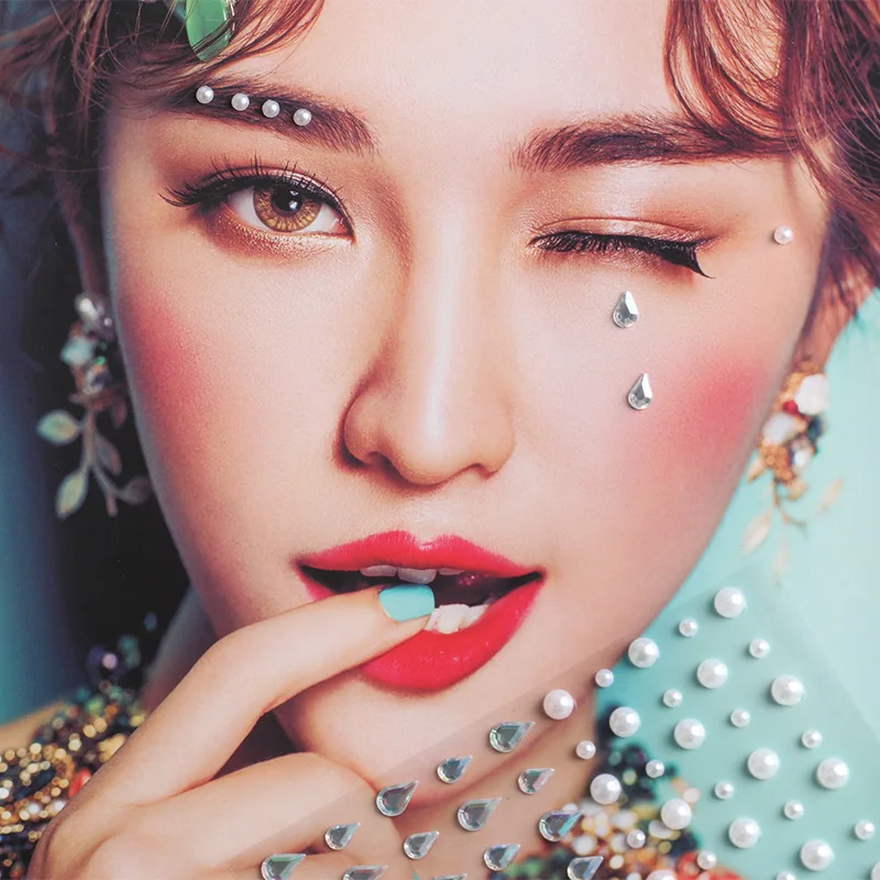 Autocollant de fard à barrage en acrylique, maquillage, yeux de diamant, visage, festival, bricolage, corps, gemmes de cristal, tatouage, biscuits adhésif, décoration d'art d'ongle