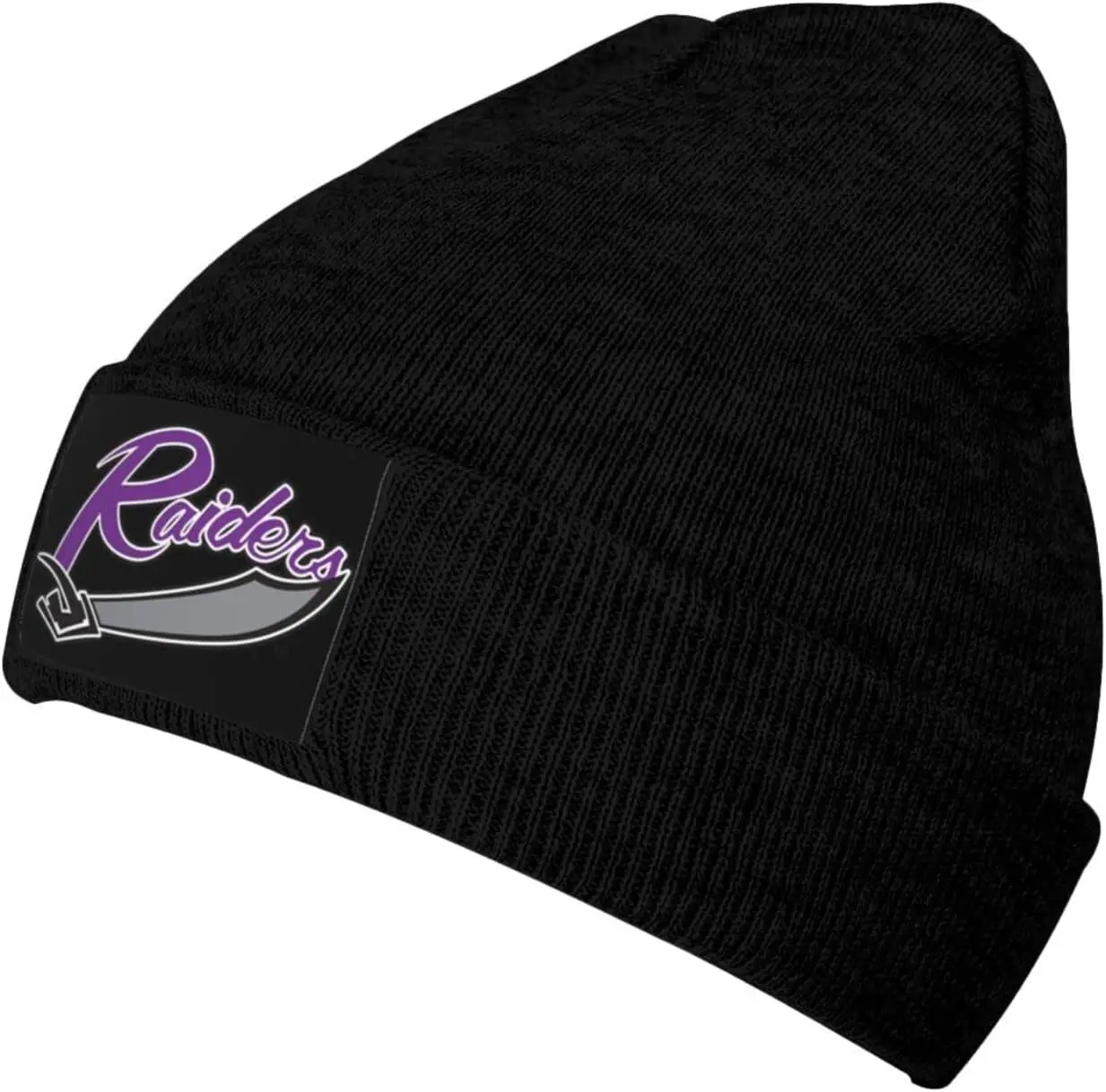 Mount Union Purple Raider Cold Weather Cuffed Knit Beanie Skully Cap Hat One Size Fit Most