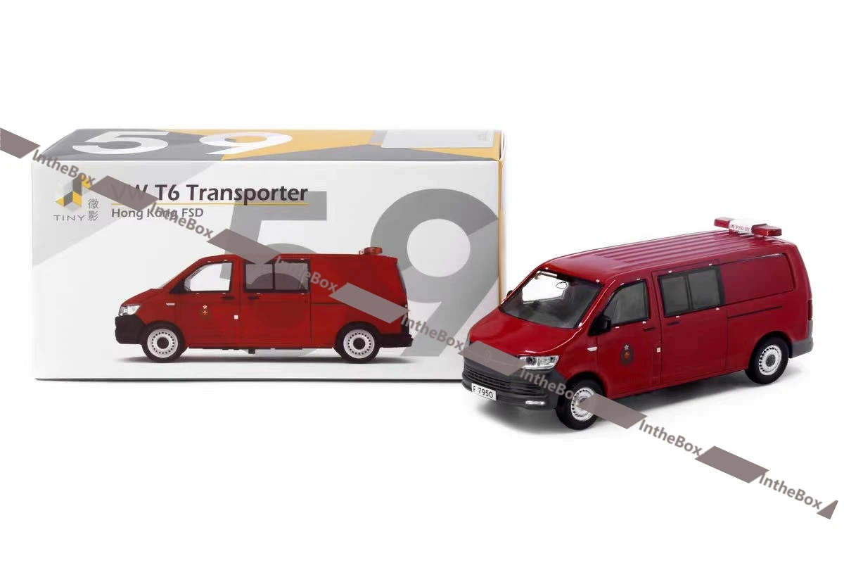 Tiny 1:64 T6 Transporter Hong Kong FSD Diecast Model Car Collection Limited Edition Hobby Toys