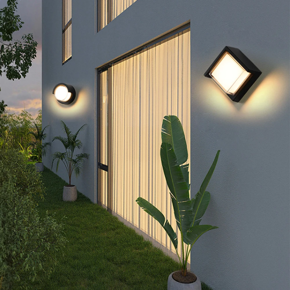 Imagem -04 - Lâmpada de Parede Led Impermeável com Sensor de Movimento Rgb Rgbw Exterior Corredor Varanda Luzes do Jardim Luzes Brancas Quentes Ip65 ac 85265v 5w 9w 15w