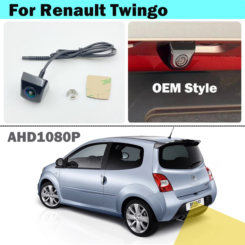 

For Renault Twingo I II III CCD Night vision OEM style HD AHD1080P Rear View Reversing Universal camera accessories