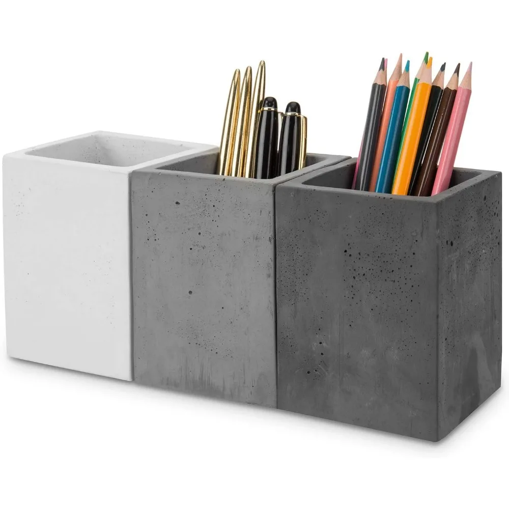 portapenne-portapenne-da-scrivania-portapenne-da-scrivania-portapenne-da-scrivania-in-cemento-tono-grigio-moderno-set-di-3