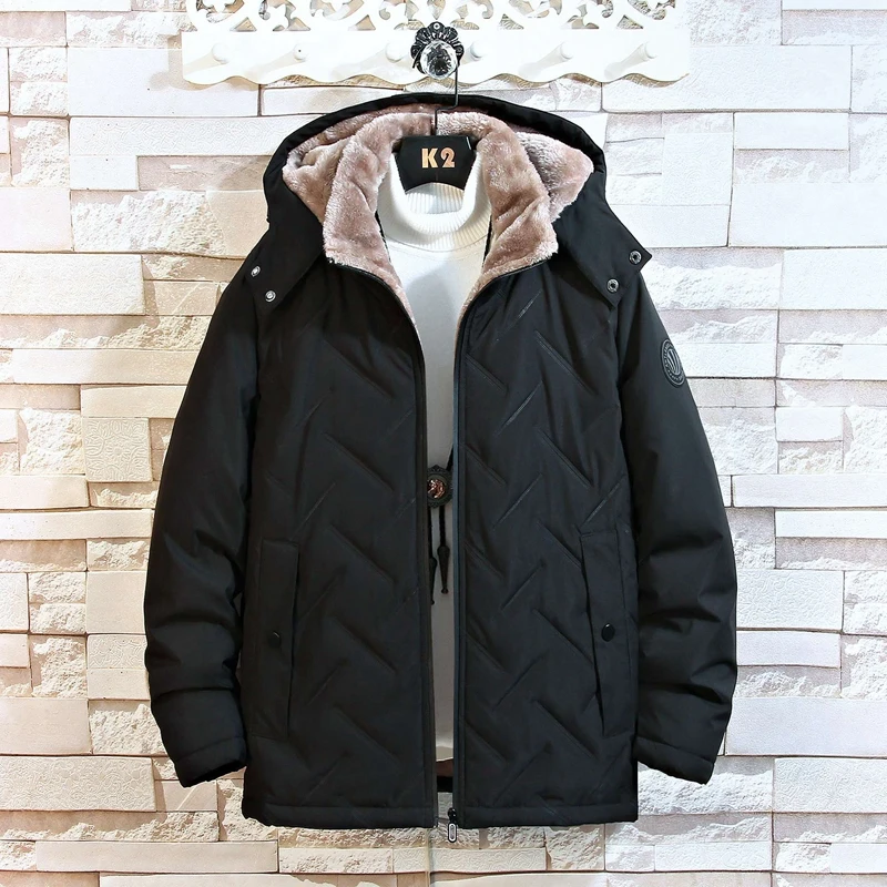 Veste Smile pour Homme, Manteau Chaud Rembourré, avec Poignées Simples, Capuchon Amovible, Design de Voyage en Plein Air, Nouvelle Collection Automne Hiver