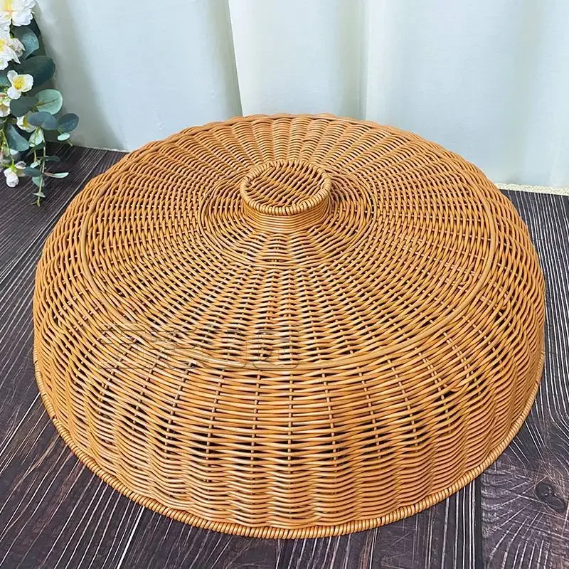 

Imitation Vine Vintage Home Chinese Dining Table Vegetable Cover Handmade Tea Dust Cover