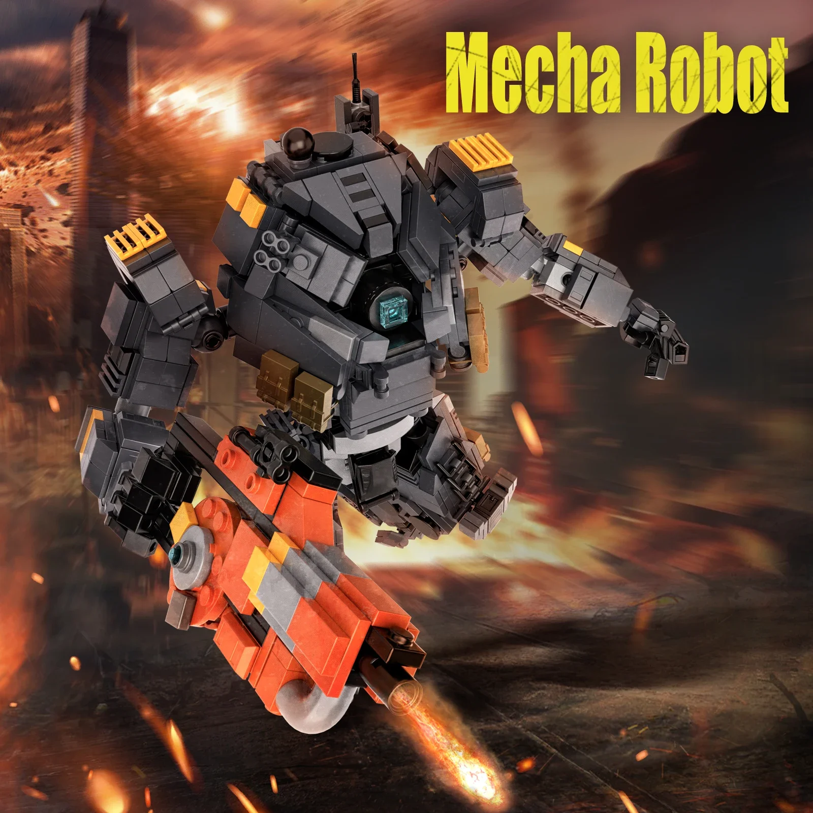 MOC Ideas Game Battle Robot Lon-class Titan Mecha Model Titanfalls Robot Building Blocks Set DIY Kids Puzzle Toys Birthday Gift