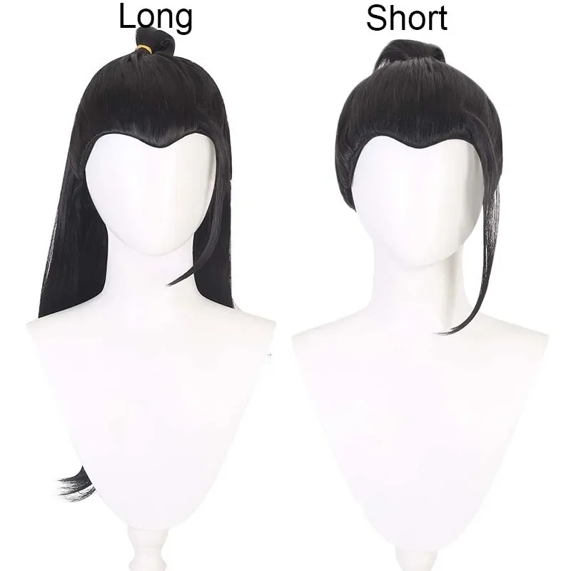 

Geto Suguru Cosplay wig Black Straight Short/Long Wig with Ponytail Anime JK Synthetic Heat-Resistant Hair