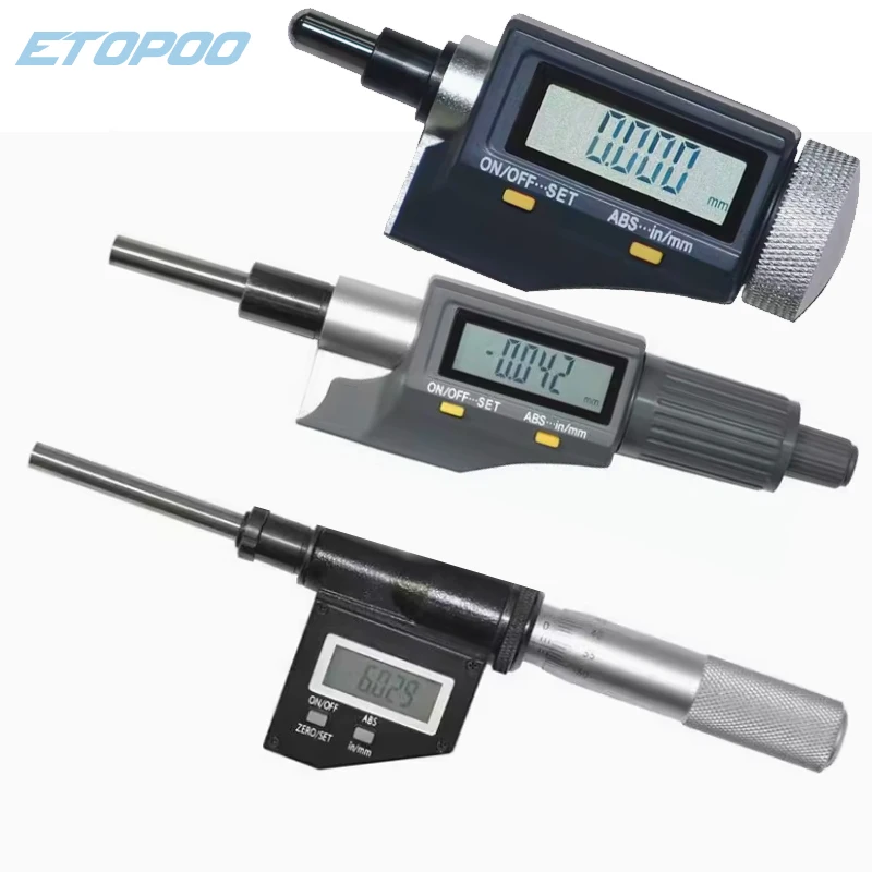 15/25/50MM Digital Display Micro Head Outer Diameter Micrometer Head Digital Tools Caliper Gauge Tools