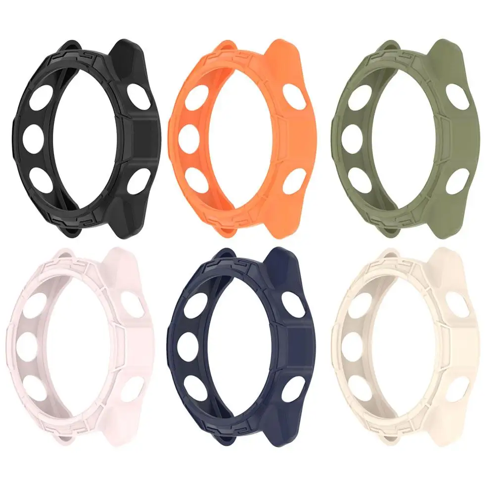 

Для Garmin Forerunner 570 бронированный чехол 42 мм/47 мм противоударный защитный корпус бампер для часов чехол из ТПУ W9T7