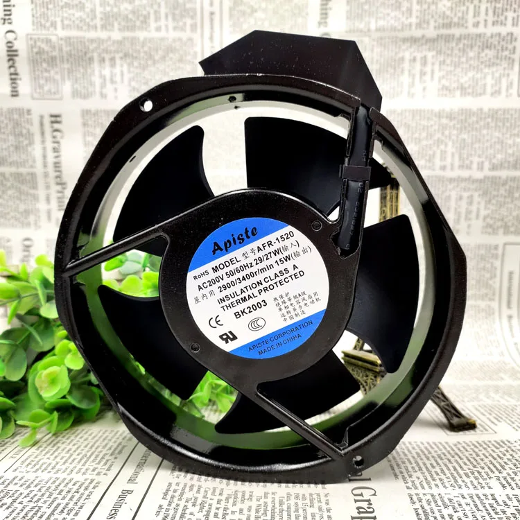 

НОВЫЙ ОРИГИНАЛЬНЫЙ AFR-1520 AC200V 29/27W 15W 17238 172x172x38mm ОХЛАЖДАЮЩИЙ ВЕНТИЛЯТОР РАДИАТОР