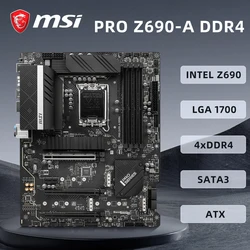 MSI PRO Z690-A DDR4 Motherboard LGA1700 SATA3 M.2 Supports 12900 12700KF i5 12400F i5-12400F 12600KF Desktop Computer Mainboard