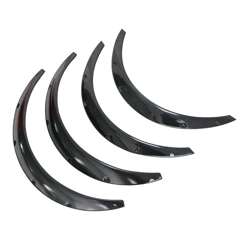 Popular 4Pcs Carbon Fiber Universal Extra‑Wide Wheel Arches Mud Splash Guards For Auto Exterior Modification