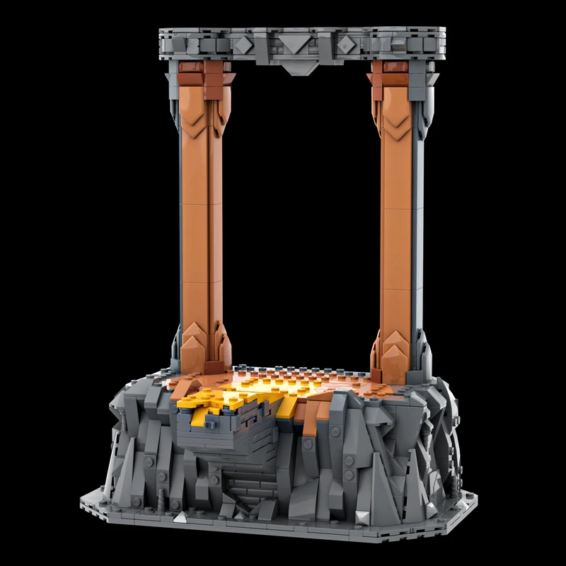 1862 piezas MOC El Balrog V S Gandalf El Gris El Hobbit y El Señor de los Anillos Bloques de Construcción Modelo Regalo de Navidad 3D