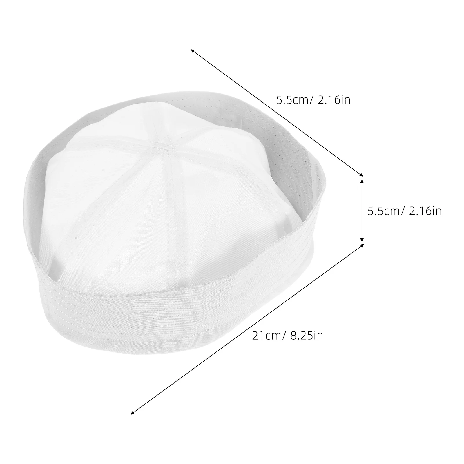 Sombreros de marinero blancos para fiesta de disfraces, accesorio de vestir para Halloween, Cosplay, juego de rol, sombreros de marinero, 2 uds.