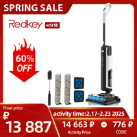 Redkey W12 SE Wireless Wet Dry Vacuum Cleaner Multi-Surface Smart Cordless Mop Floor Washer Handheld Household Self-Cleaning