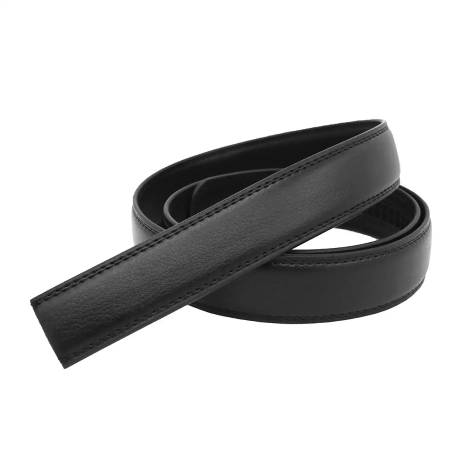 Replacement Automatic Belt Strap Elegant Solid Black No Buckles for Men Formal Casual Clothing Accessories