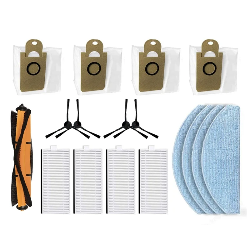 สําหรับ Minien MX90 Pro อะไหล่ทดแทนอุปกรณ์เสริมหลักแปรงด้านข้าง HEPA FILTER Mop ผ้าถุงเก็บฝุ่น