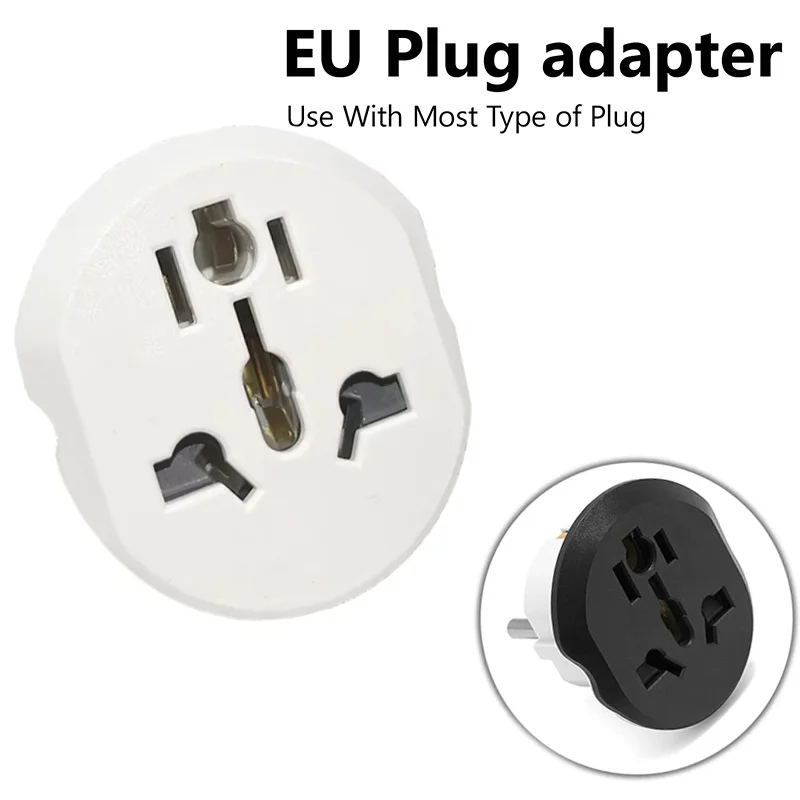 Eu Plug Adapter Eu Kr Wall Socket Converter Portable Travel Charger Adapter For Travel Wall Socket Easy Carry Power Accessories