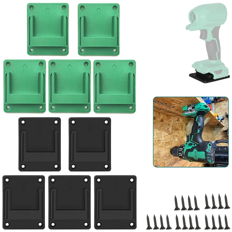 3/5PCS Tool bracket Stand Slots Fixing for Hitachi/Hikoki/Metabo 18V-36V Drill Holder Machine Storage Bracket Tool Dock Mount