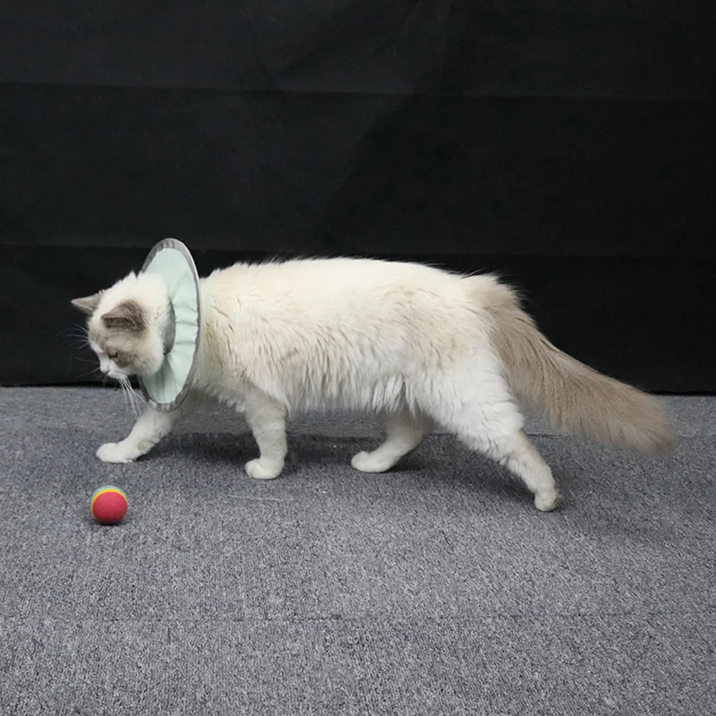 

1Pcs Waterproof Cat Collar Nylon Recovery Elizabethan Collar Light Soft Washable Anti-Lick Protective for Post-Surgery Pets