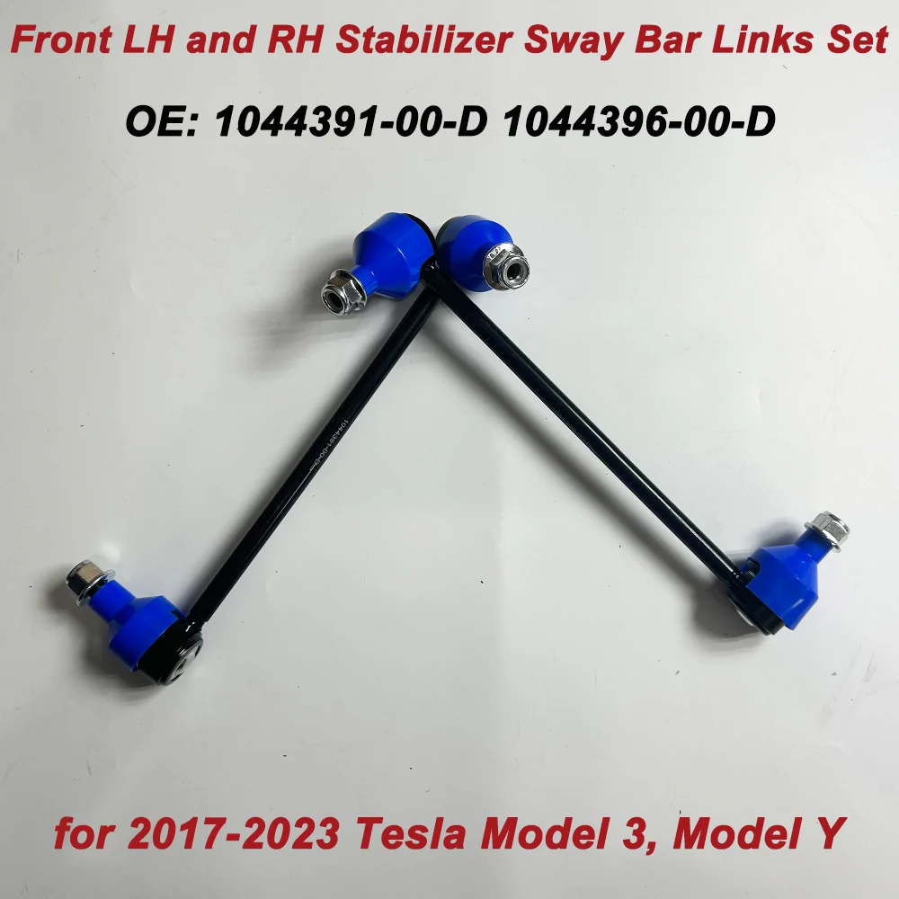 

2Pcs OE 1044391-00-D 1044396-00-D Front Axle Sway Bar End Stabilizer Link For Model 3 Model Y 104439100D 104439600D