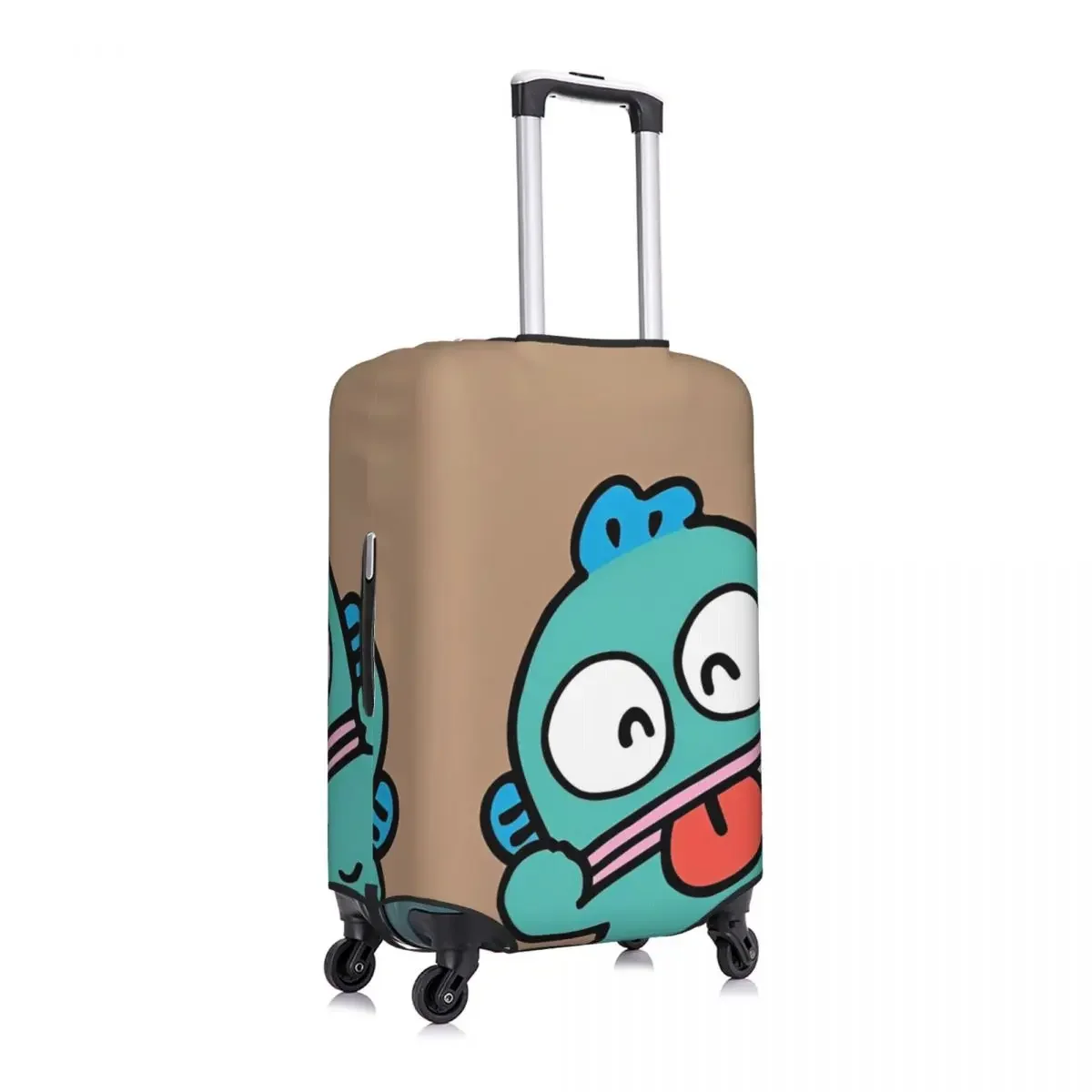 Protección de viaje divertida personalizada de la caja del equipaje del estiramiento de la vacaciones de la cubierta de la maleta de Hangyodon