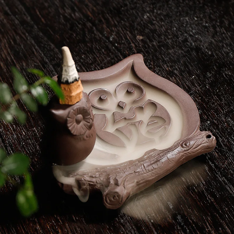 Cute Owl Ceramic Handicrafts Backflow Incense Holder Home Decor Censer Use In Teahouse Ornament