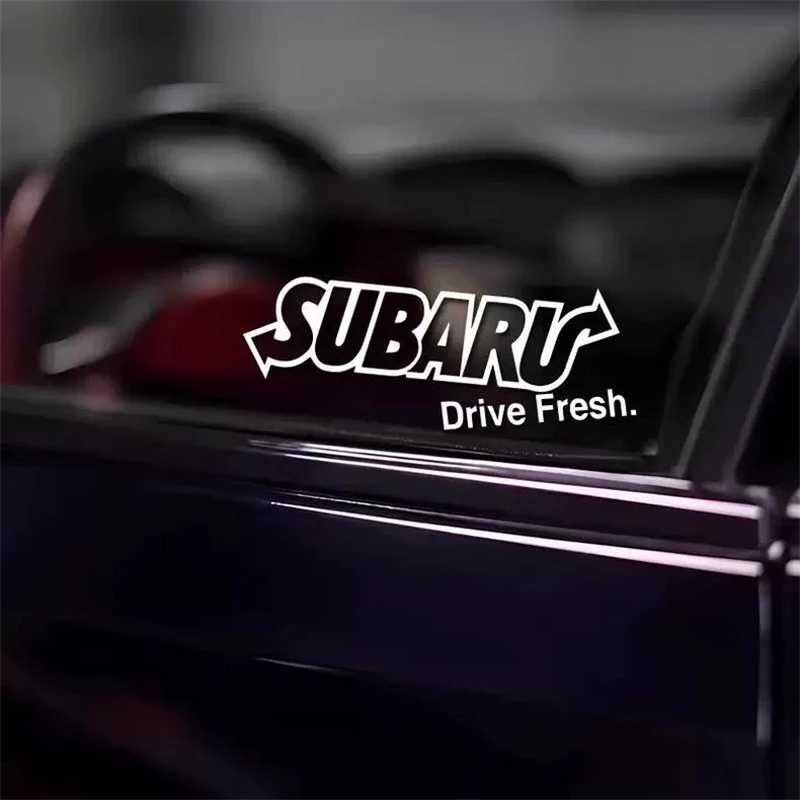 

SUBARU забавная икона внедорожник, индивидуальные креативные наклейки для автомобиля, царапины, наклейки для украшения кузова электрического мотоцикла