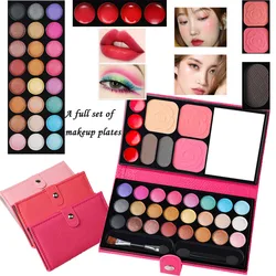 Beginner Full Makeup 33 Colors Eyeshadow Palette Set Makeup Student Children's Day Stage Makeup Cosmetics Palette Blush Powder