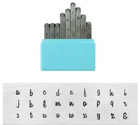 3mm Upper Case Jewelry Stamping Tools kit Punch Set with Letters Numbers Hand making Tool for Jewelry 4
